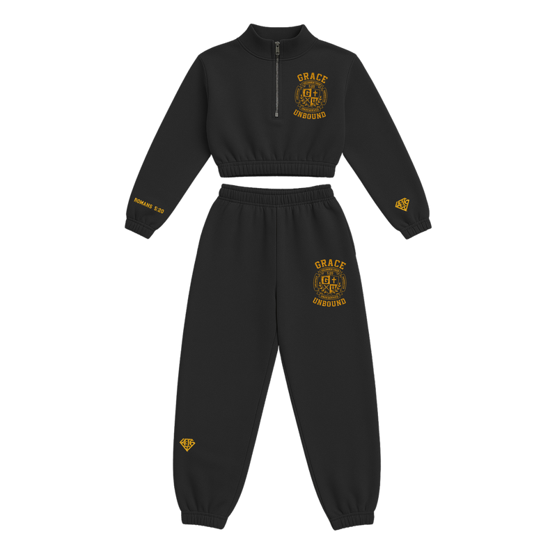 4:16 Grace Unbound Flex Fleece Crop Zip Set