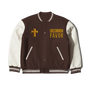 4:16 Uncommon Favor Leather Letterman Jacket