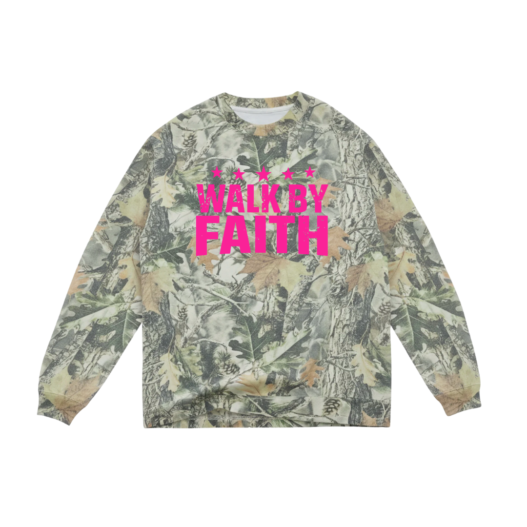 Walk By Faith — Camo Long Sleeve