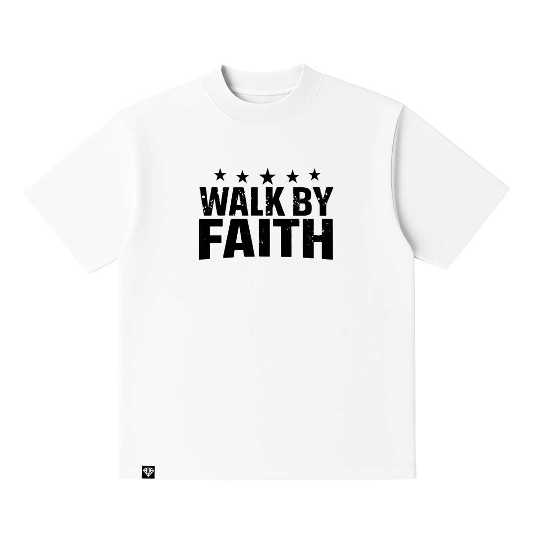 Walk By Faith Mockneck Tee
