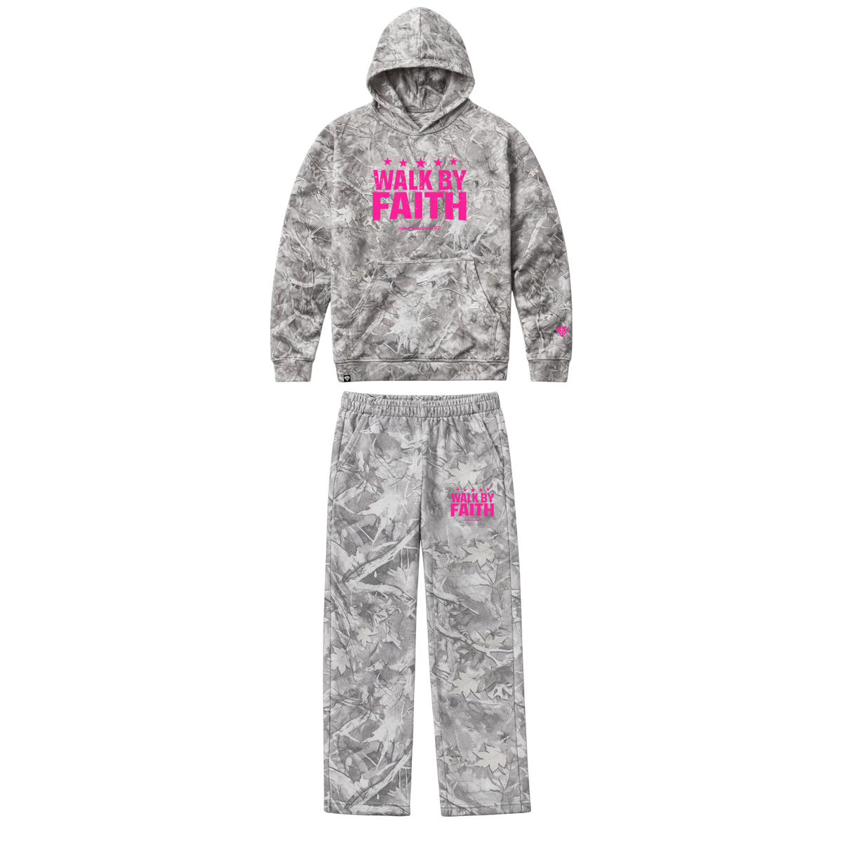 Walk By Faith Camo Hoodie Set