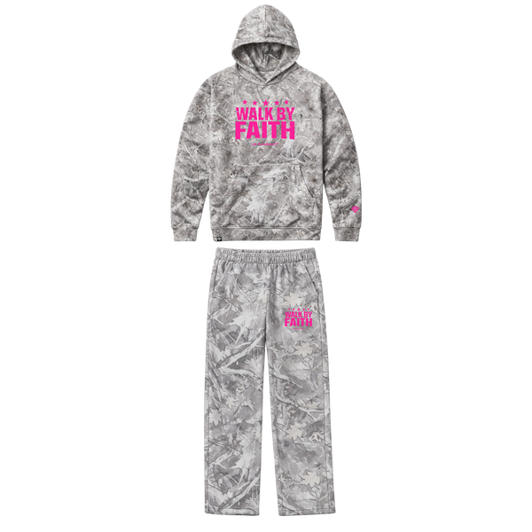 Walk By Faith Camo Hoodie Set