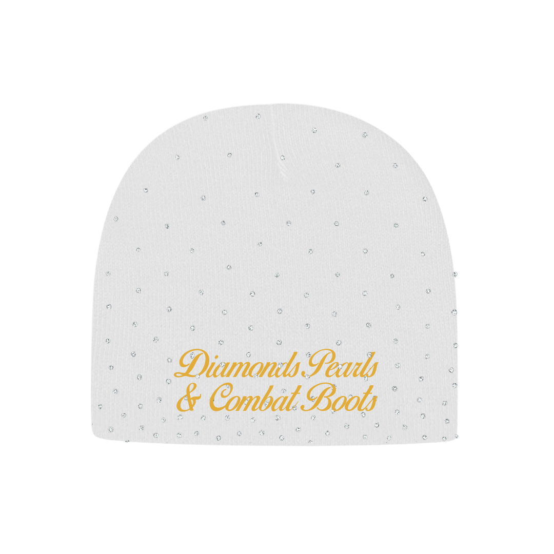 Diamond's, Pearl's & Combat Boots Beanie