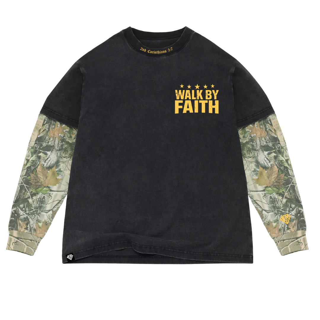 Walk By Faith Camo Longsleeve